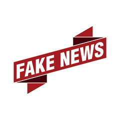 Fake News Rubber Stamp Vector Template