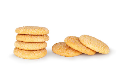 Cookies isolated on a white background, contour