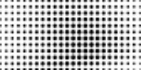 Dotted halftone gradient texture. Fading polka dot background. Repeated dots gradation pattern background. Black vanishing comic pop art overlay backdrop. Halftone raster effect wallpaper. Vector