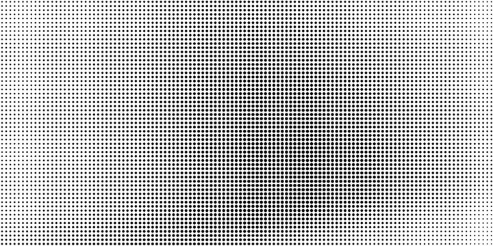 Dotted halftone gradient texture. Fading polka dot background. Repeated dots gradation pattern background. Black vanishing comic pop art overlay backdrop. Halftone raster effect wallpaper. Vector