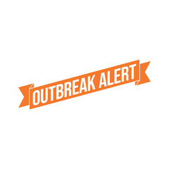 Outbreak Alert Rubber Stamp Vector Template