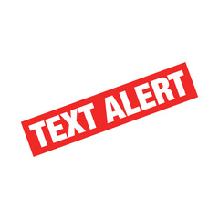 Text Alert Rubber Stamp Vector Template