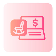 bank account gradient icon