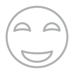 Obraz premium Joyful Vector Line Grey Icon Design