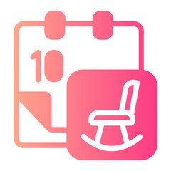 schedule gradient icon