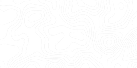 Abstract curve grid map and topo contour map white background. Topographic contour lines. Seamless pattern with lines Topographic map