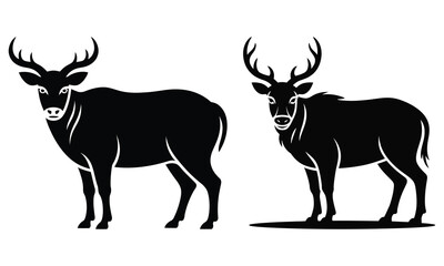 deer silhouette vector