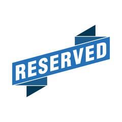 Reserved Letter Rubber Stamp Vector Template