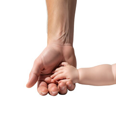 Man holding a baby's hand