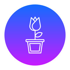 Large Flower Pot Icon
