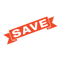 Save Letter Rubber Stamp Vector Template