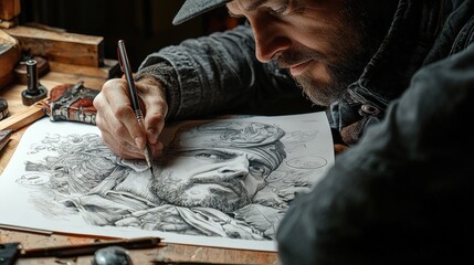 Illustrator draws the cover and deals with the internal filling of the book