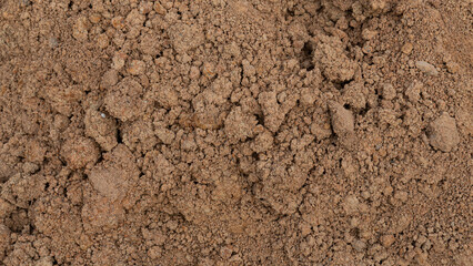 Above view of laterite brown color. Part of a laterite pile.