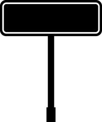Fototapeta premium road sign icon in flat isolated on transparent background