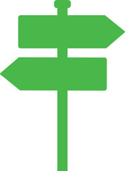 Obraz premium road sign icon in flat isolated on transparent background