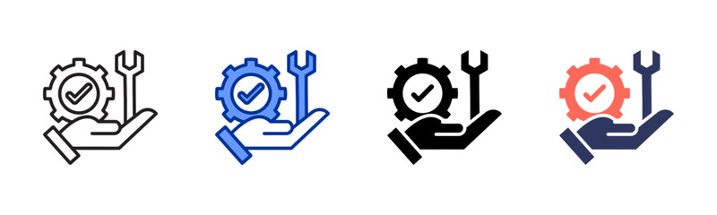 Work icon sheet multiple style collection