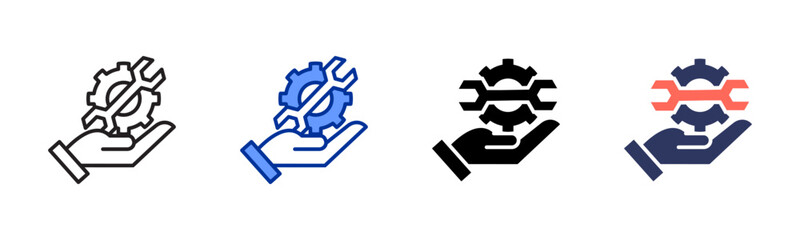 Maintenance icon sheet multiple style collection