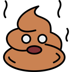 Poop Vector Icon Design
