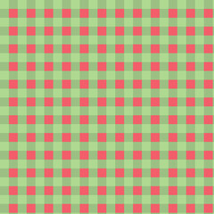 Gingham Pattern in Red and Green