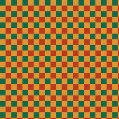 Checkered Pattern in Earthy Tones