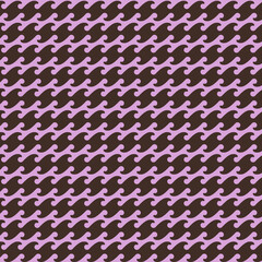 Seamless Wave Pattern in Brown and Pink