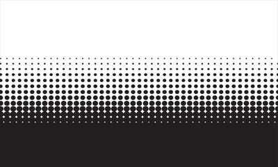 Black dots transition from small to large across a white background