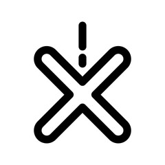 Cross sign icon