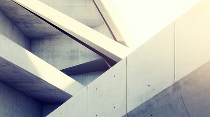 Fototapeta premium Abstract architectural concrete structure detail.