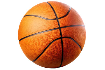 Fototapeta premium Classic orange basketball isolated on a white background png ai generated