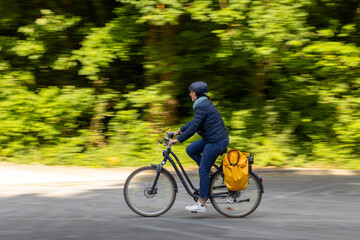 cyclist on the road