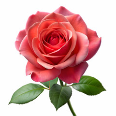 rose flower pang isolated on transparent background