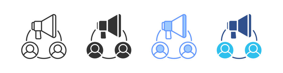 Omnichannel Multi Style Icon Set Vector 