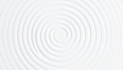 Abstract White Concentric Circles Pattern