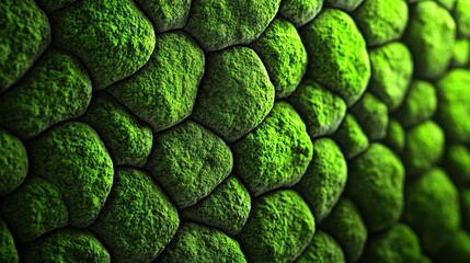Close-up view of a textured surface resembling mossy stones.