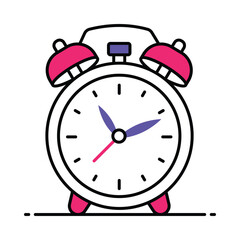Wake Up Early Vector Filled outline illustration style icon. EPS 10 file