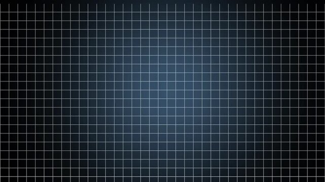 White gridlines 70% aesthetic opacity upward movement with sky blue shade in the middle of black background. Useful as background/backdrop for video editing