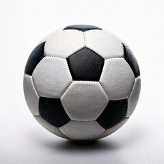 Fototapeta premium Soccer ball on white background, sport gambling concept. 