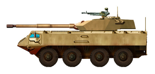 BTR-60-105 Buffalo (Tank destroyer concept based on the BTR-60 Buffalo, with a new combat model and a 105mm gun)