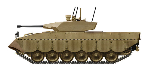 Olifant HIFV (The concept of a heavy infantry fighting vehicle, based on the Olifant MkI tank, with a combat module from the Badger armored personnel carrier)