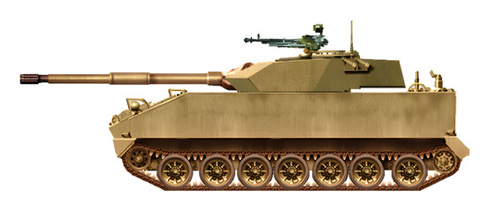 EFV-2-105 (Tank destroyer concept, based on a modified EFV-1 infantry fighting vehicle, with a 105mm gun)