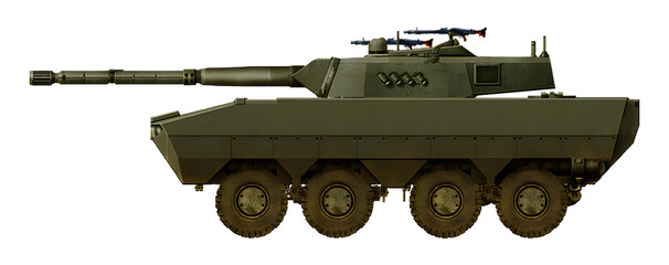 Nurol Ejder 8x8 (Concept of a tank destroyer based on an armored personnel carrier, for the Turkish army, with a 105mm gun)