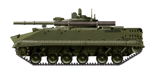 Pindad Rawa (Concept of an improved version of the BMP-3, Indonesian Army, with a new hull)