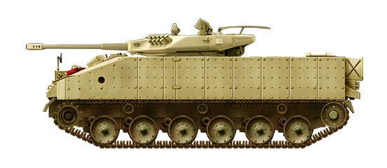 Vijanta-30 IFV (The concept of a new IFV for the Indian army, to replace Soviet infantry fighting vehicles, based on the chassis of the K9 self-propelled gun and a combat module with a 57mm cannon)