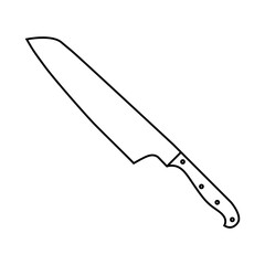 Knife icon vector. Hunting knife illustration sign. Military knife communication symbol. Cold weapon web icon set.