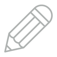 Pencil Vector Line Grey Icon Design
