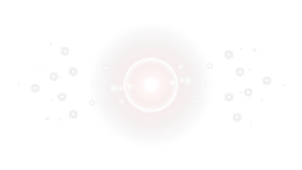 Soft Circular Lens Flare with Scattered Lights - Transparent Background

