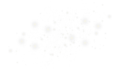 Soft Scattered White Bokeh Lights - Transparent Background

