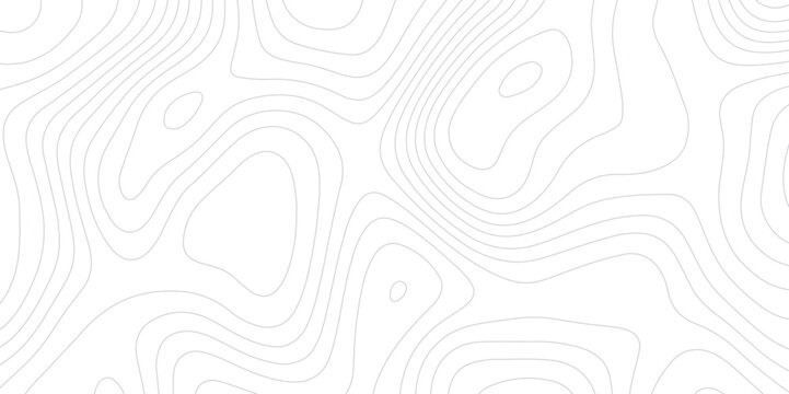 Abstract topographic white and gery contours map background- Vector Background.
