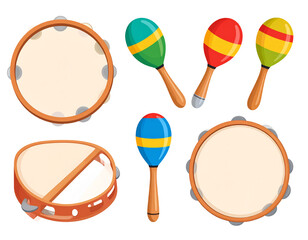 Detailed studio shot of a complete drum kit, featuring cymbals, toms, and a bass drum on white background
