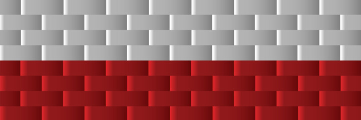 white and Red Geometric Block Pattern. vector Eps 10